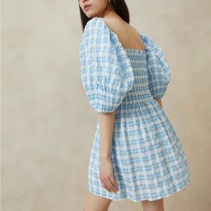 Loeffler Randall Blue Plaid dress